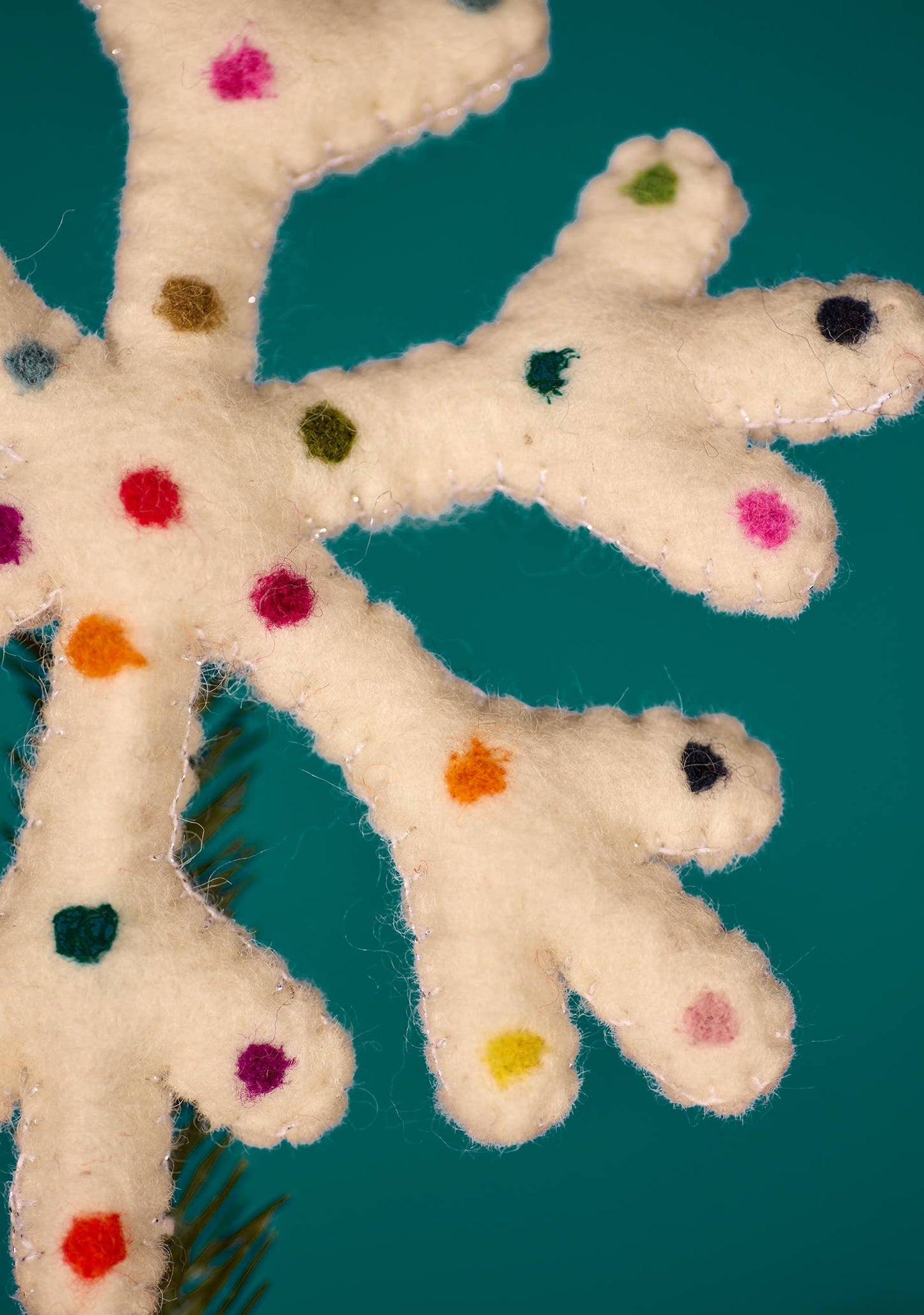 Dotty Rainbow Snowflake Tree Topper