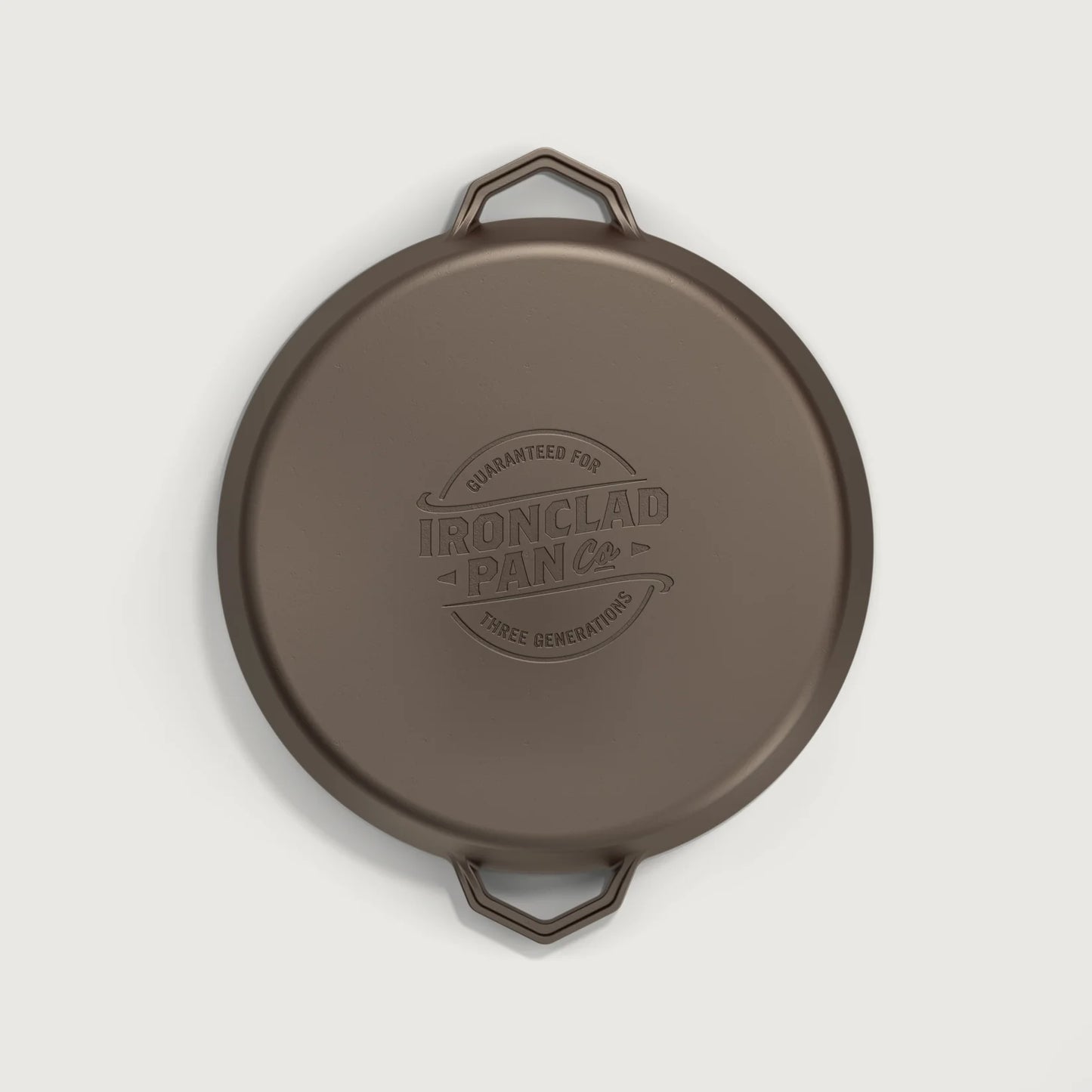 The Grande Legacy Pan by Ironclad Co. Handcrafted 36cm Cast Iron Pan