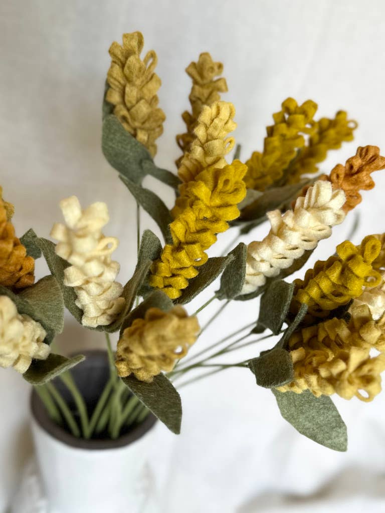 Felt Goldenspike Flower