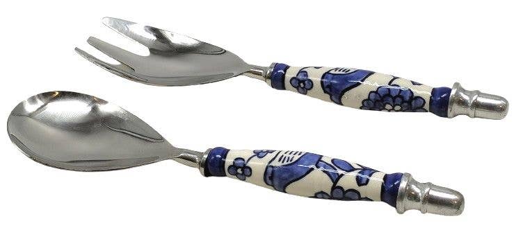 Blue Bird Salad Servers