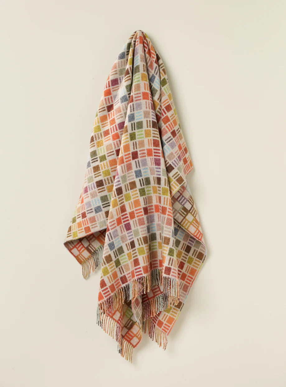 Exquisite Wool Merino Pure NZ Throw - Ribbon Multi