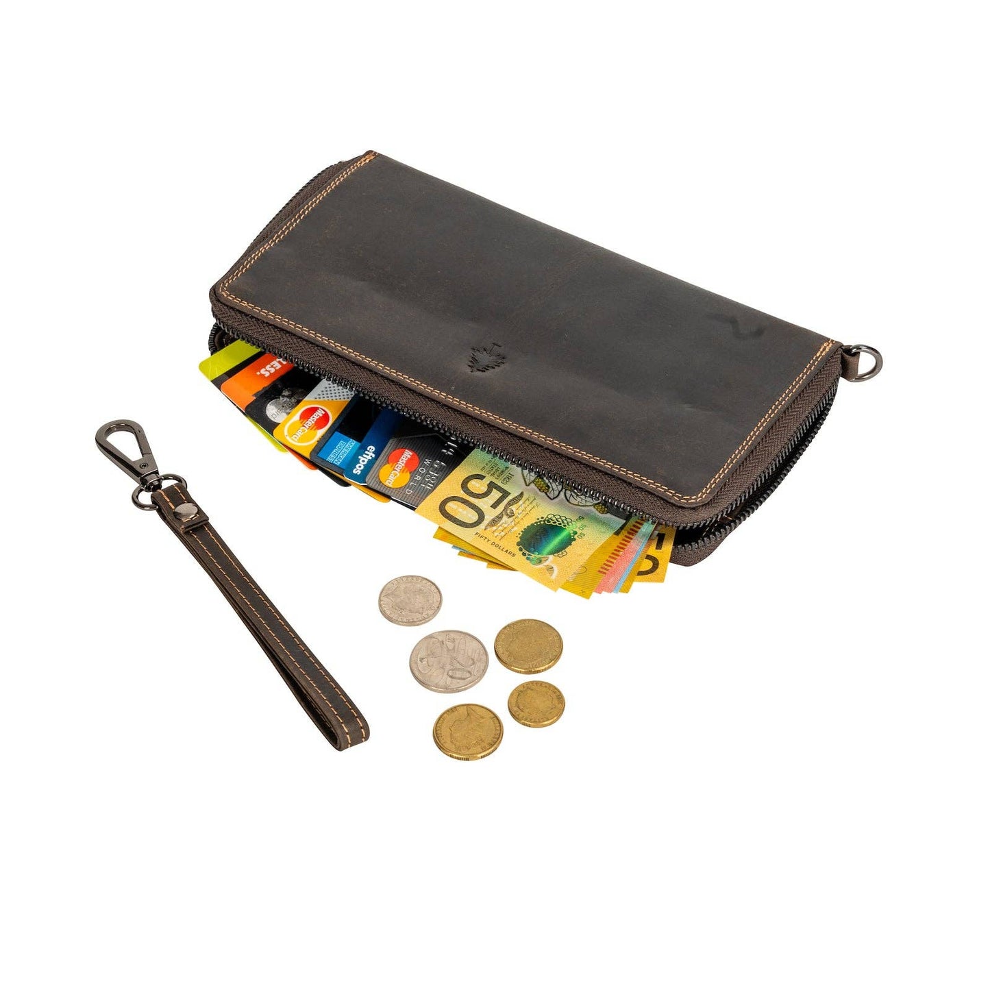 Leather Wallet GW2282 Brown