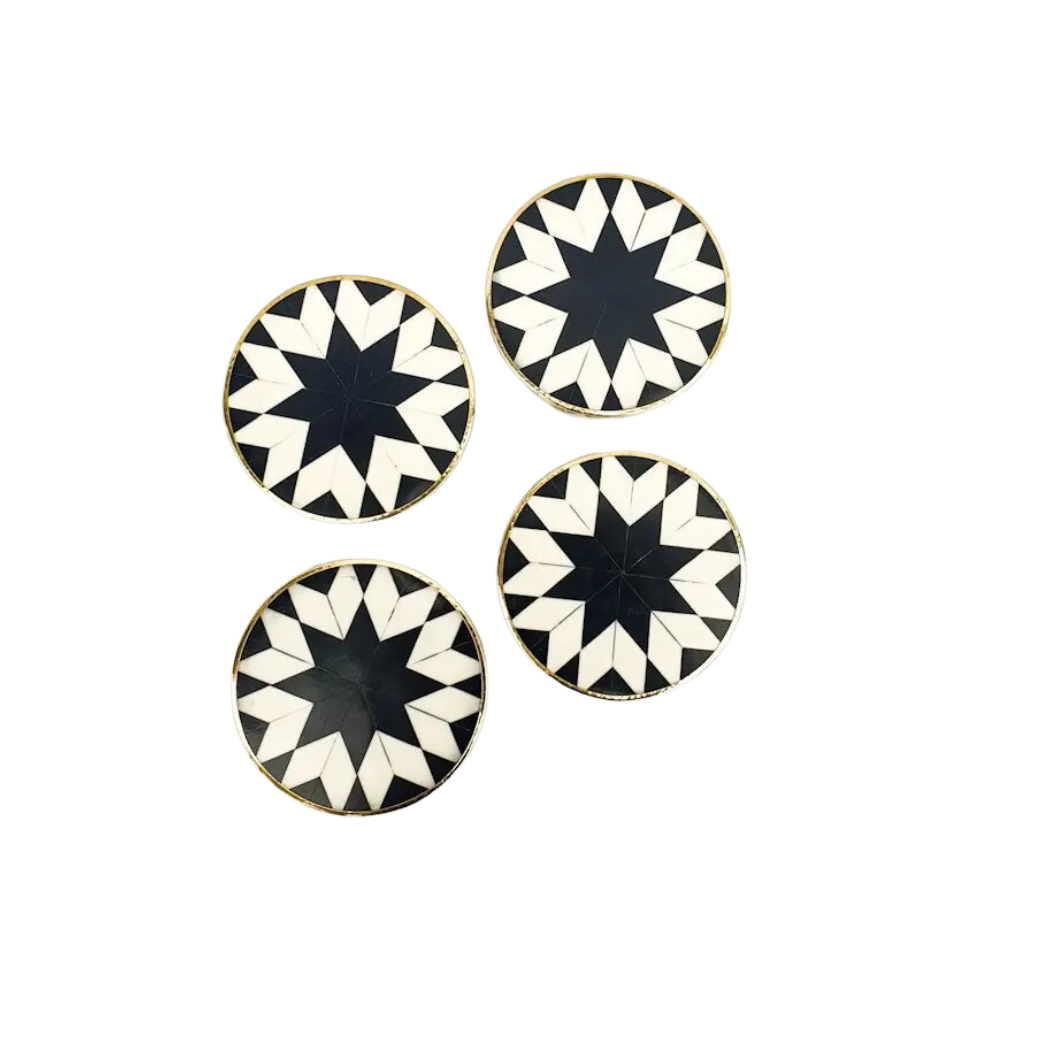 Clinq Bone Inlay Coasters