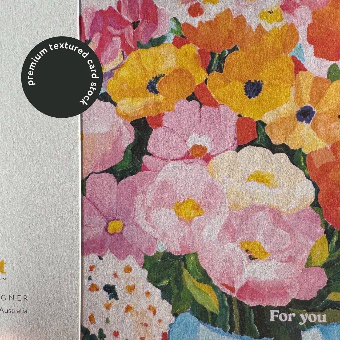 For You - Colourful Floral Greeting Card