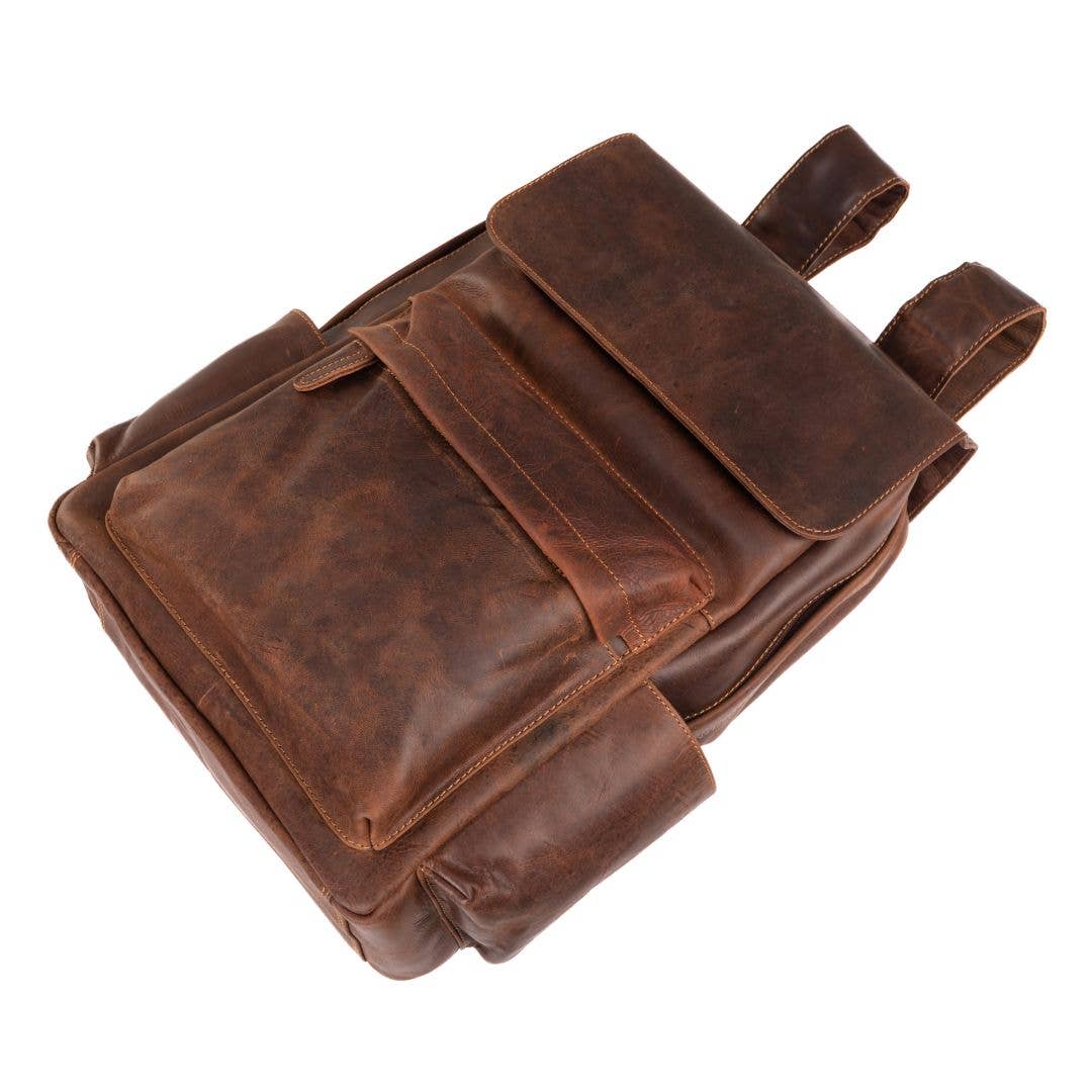 Leather Vintage Backpack Scott - Unisex Sandal GW6809SAN