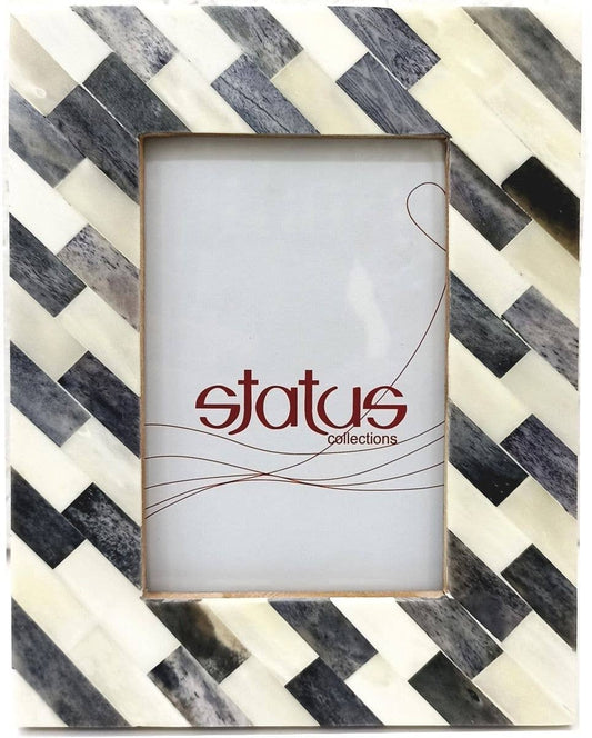 Grey/White Bone Frame 17x22/10x15cm
