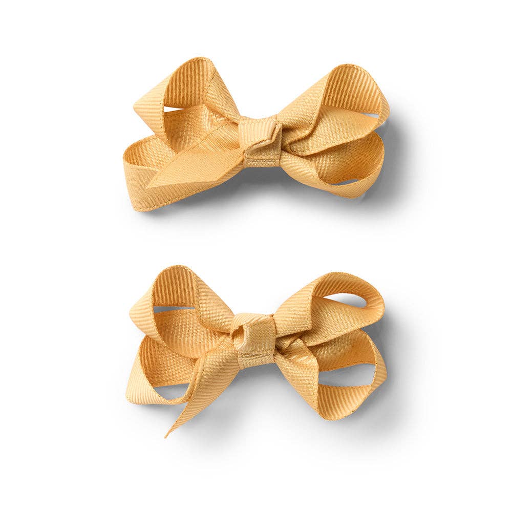 Gold Piggy Tail Hair Clips - Pair