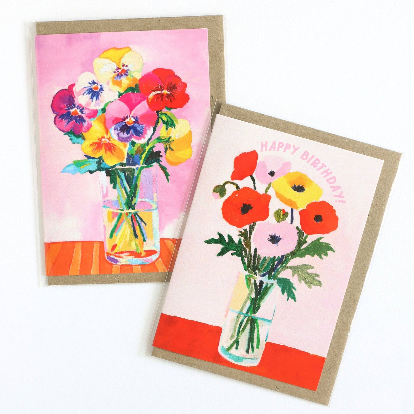 Precious Pansy Flowers Greeting Card