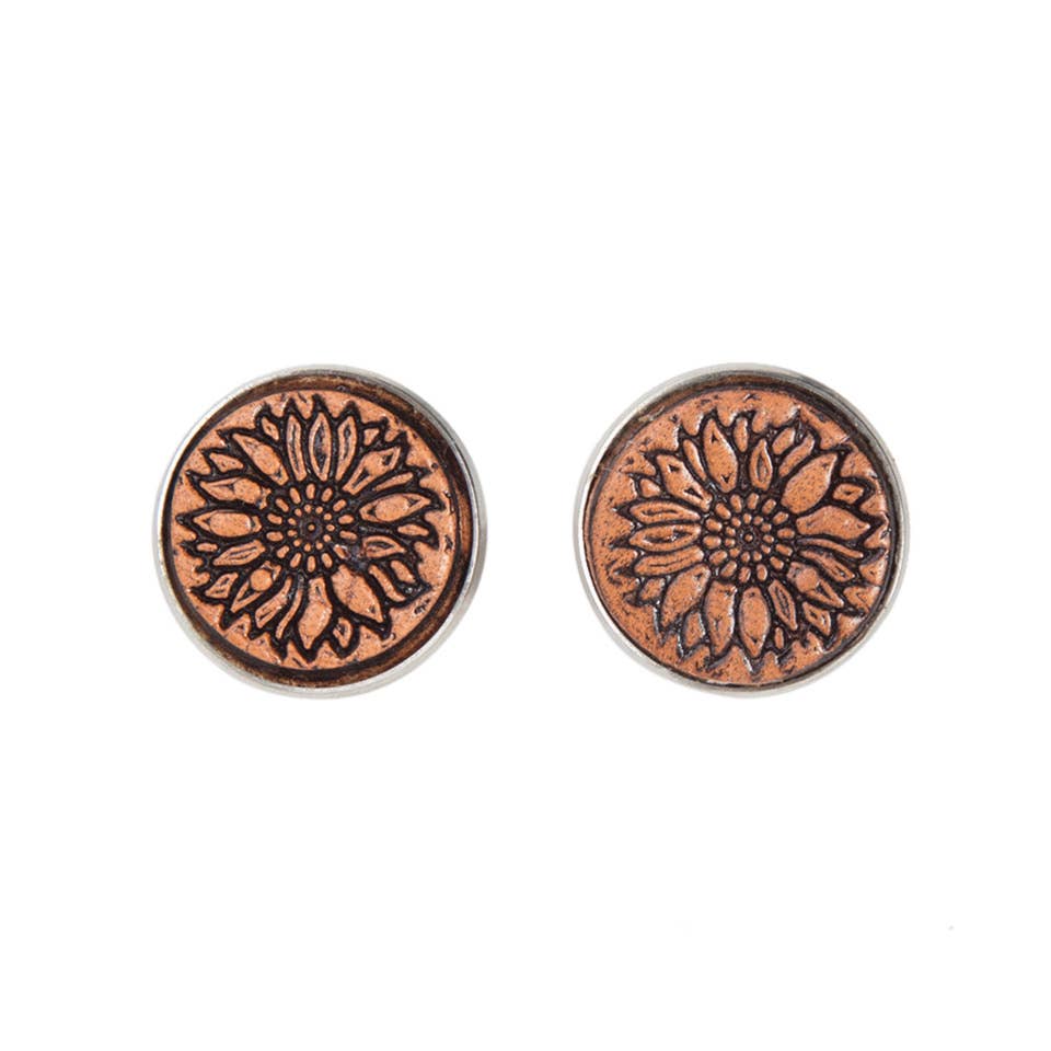 Tooled Stud Earrings – Stainless Steel – TE03 (Min 3pcs)