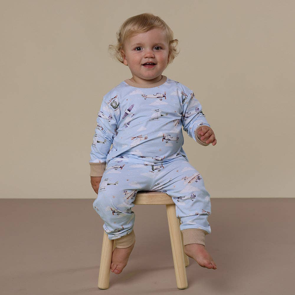 Taking Flight Organic Kids Long Sleeve PJ Set