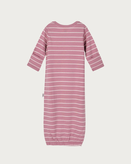 Merino Bundler Nightgown - Blossom Stripe