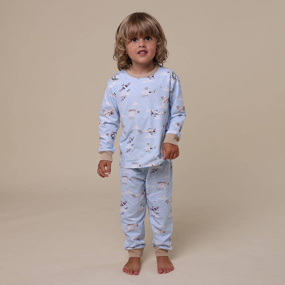 Taking Flight Organic Kids Long Sleeve PJ Set