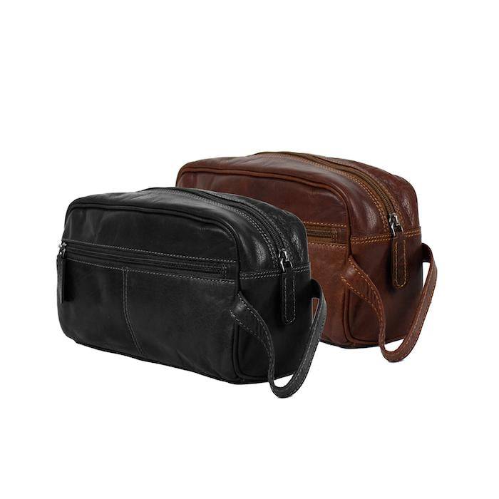 Leather Toiletry Bag Sandel - Geelong