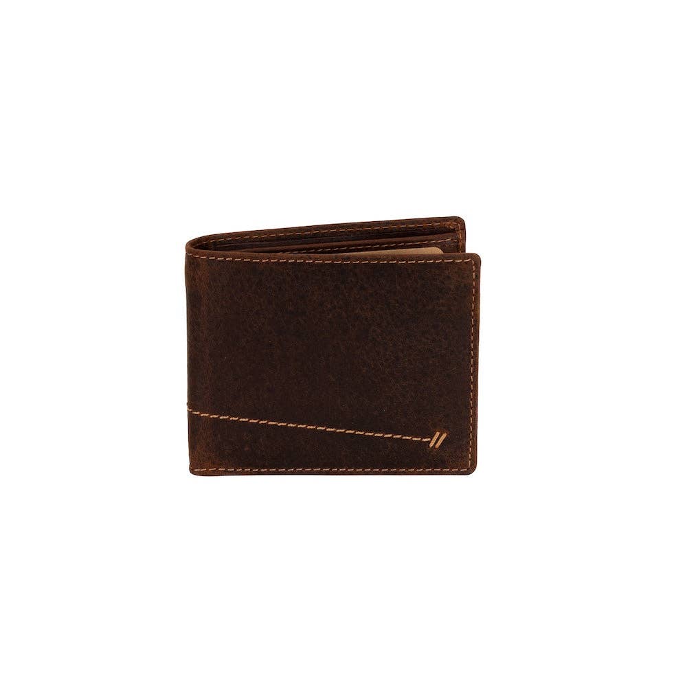 Wildera Leather “Hudson” Men’s Bifold Leather Wallet – RFID Protection | Sandel