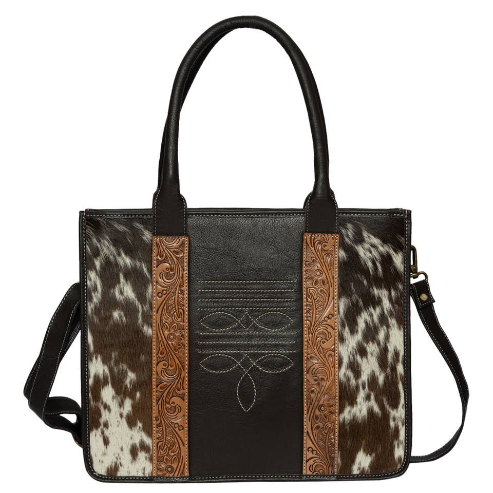 Tooling Lthr Cowhide Boot Stitch Bag – Norman (AB80)