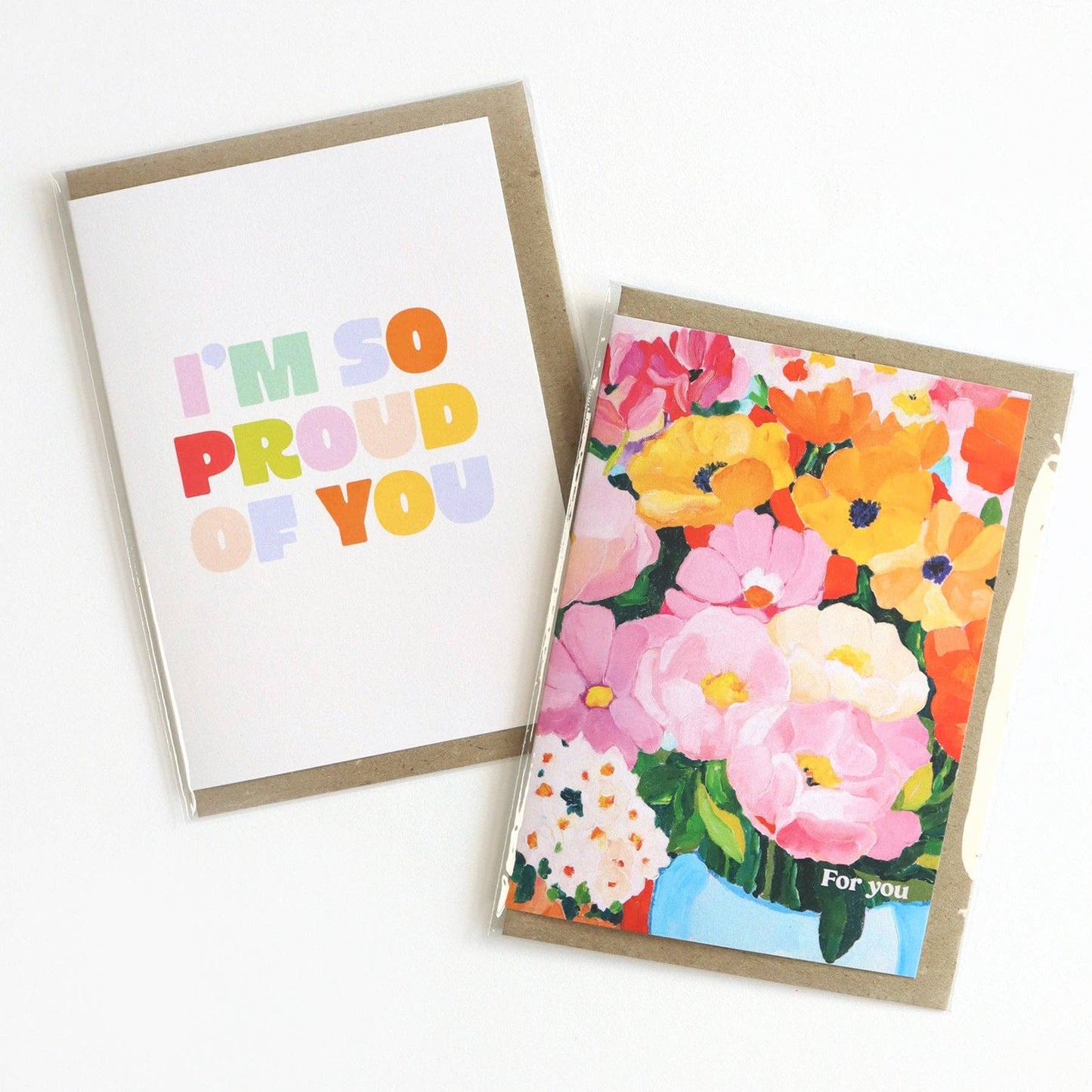 For You - Colourful Floral Greeting Card