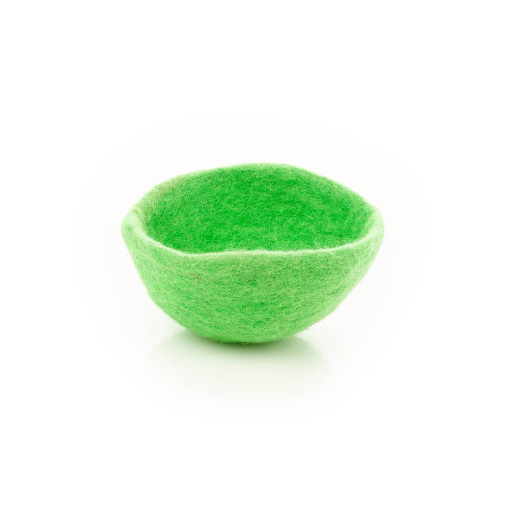 Handmade Felt Neon Trinket Dish Home Decoration