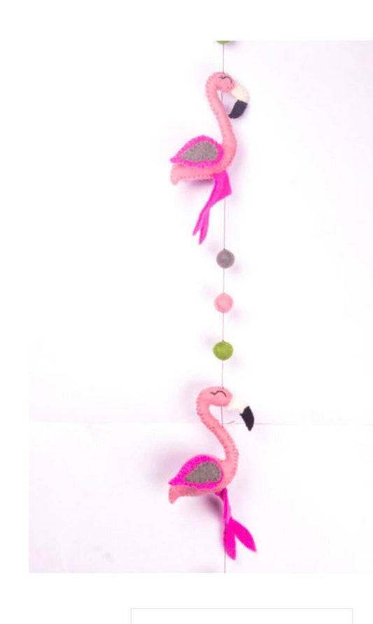 Flamingo Unicorn Dinosaur Bee Mermaid Felted Garland