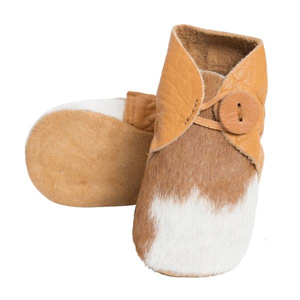 Hairon Baby Booties Cowhide Footwear