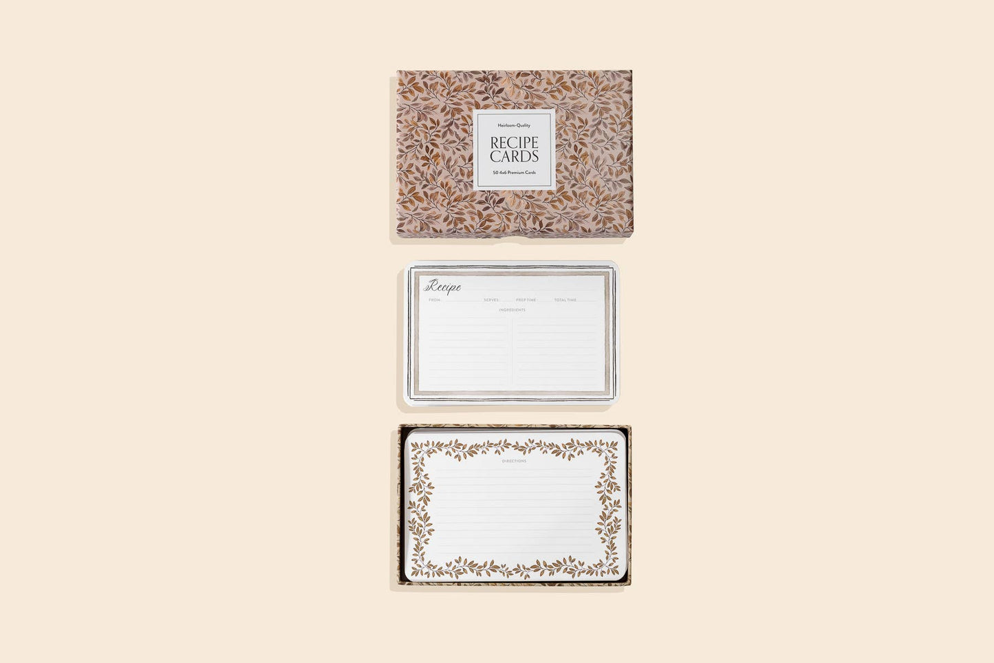 Recipe Cards: 50 - 4x6 floral cards (Wedding Gifts)