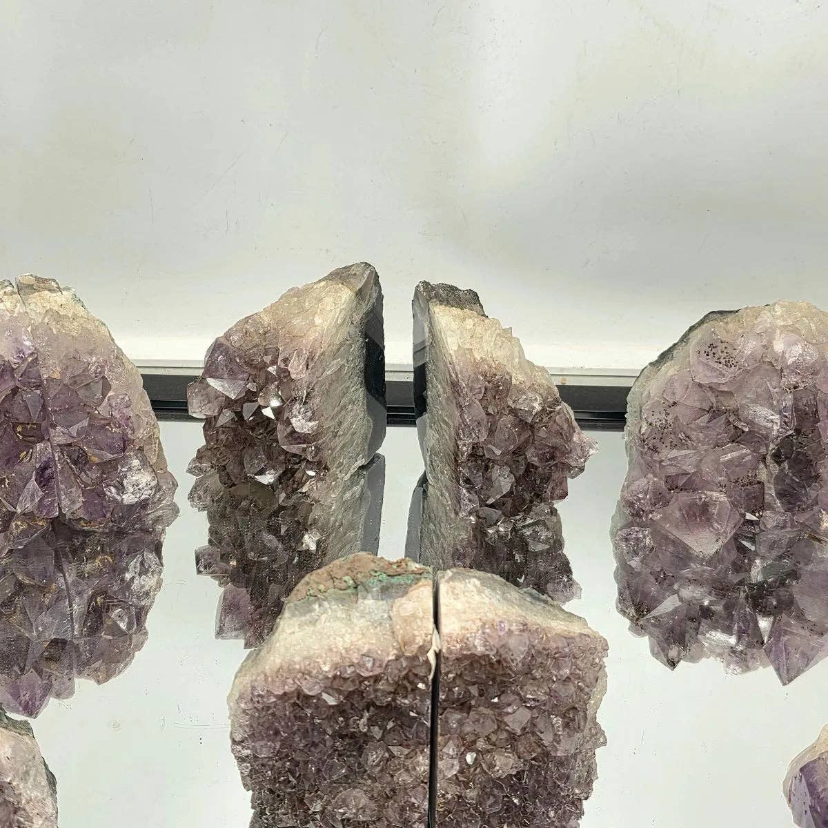 Amethyst Crystal Bookends 0.9-1.2 KG