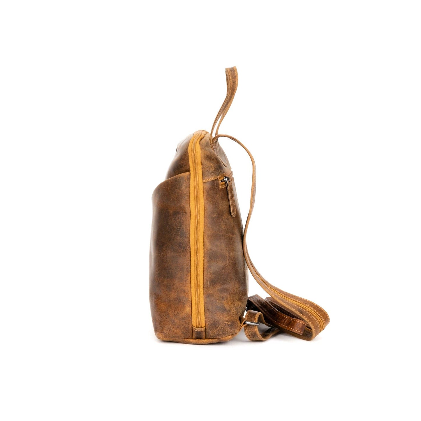 Leather Women's Backpack Claire - Camel GW658816CAM