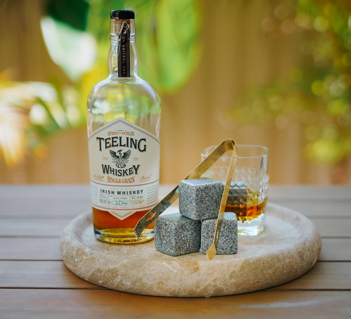 Whisky Stones Set With Tongs