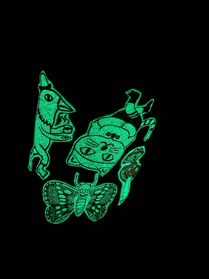 Cuties | Glow In The Dark Temporary Tattoos