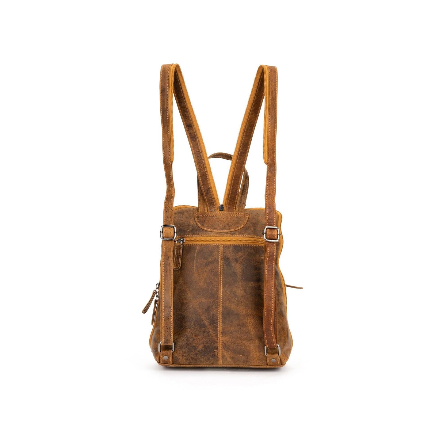 Leather Women's Backpack Claire - Camel GW658816CAM