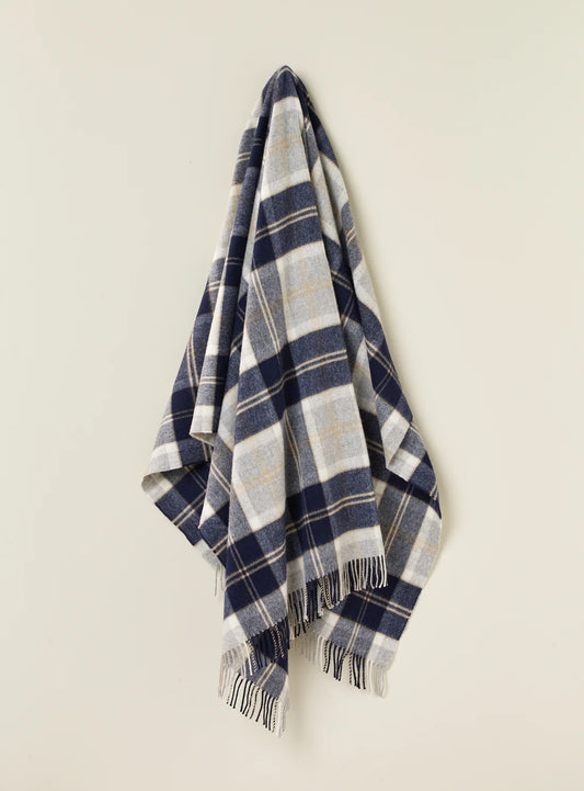 Exquisite Wool Merino Pure NZ Throw - Bannockburn Silver