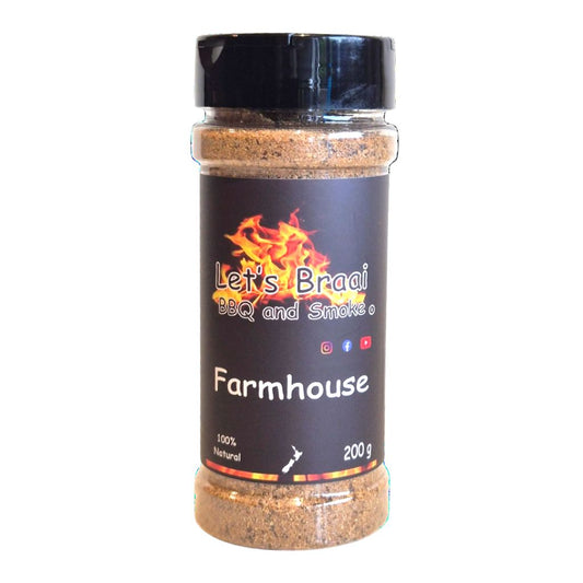 Long Cloud BBQ Let's Braai BBQ & Smoke - Farmhouse Shaker, 200g