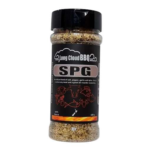 Long Cloud BBQ SPG+ Shaker (Salt, Pepper, Garlic, Spice), 100g