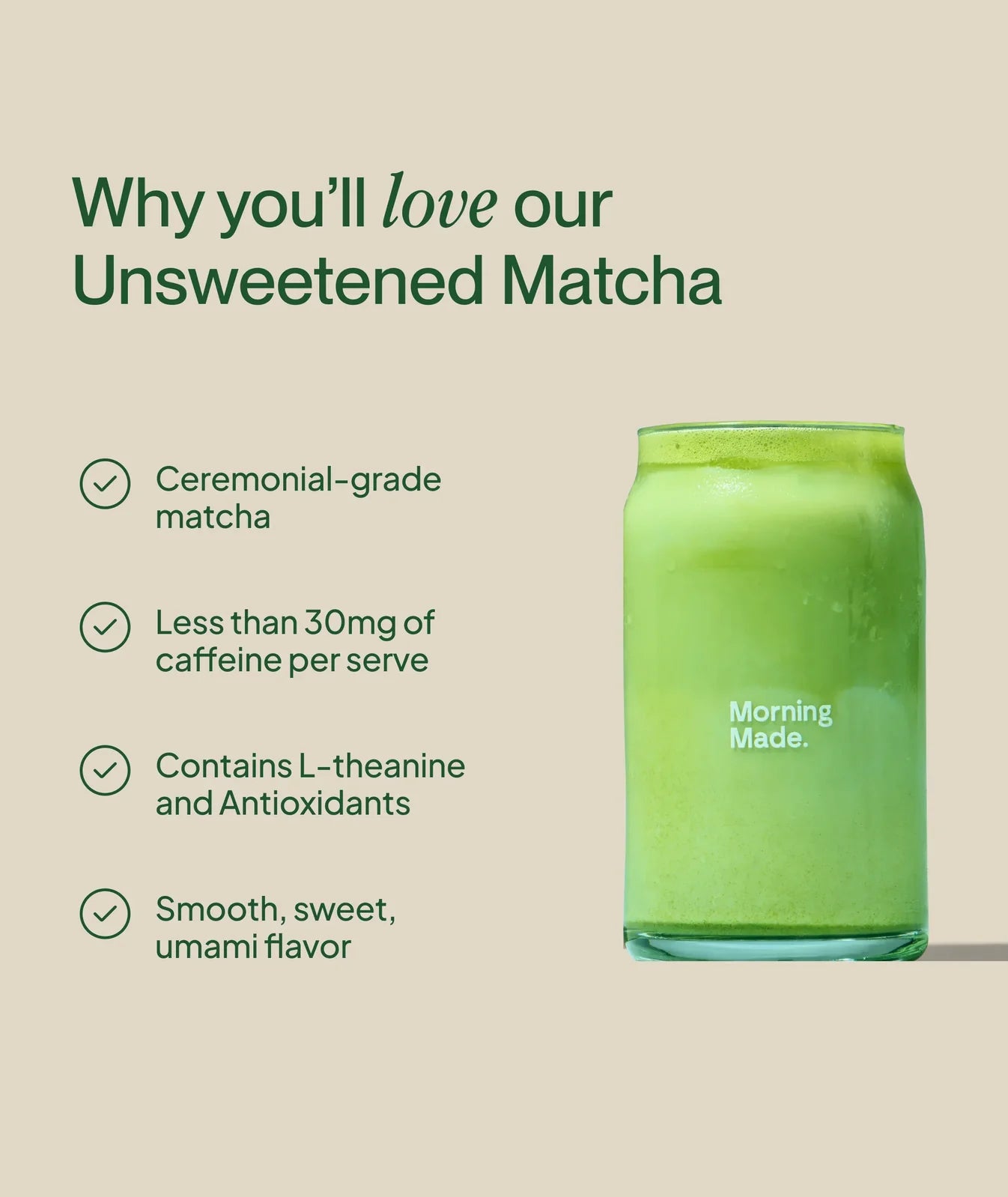 Morning Made Matcha Latte