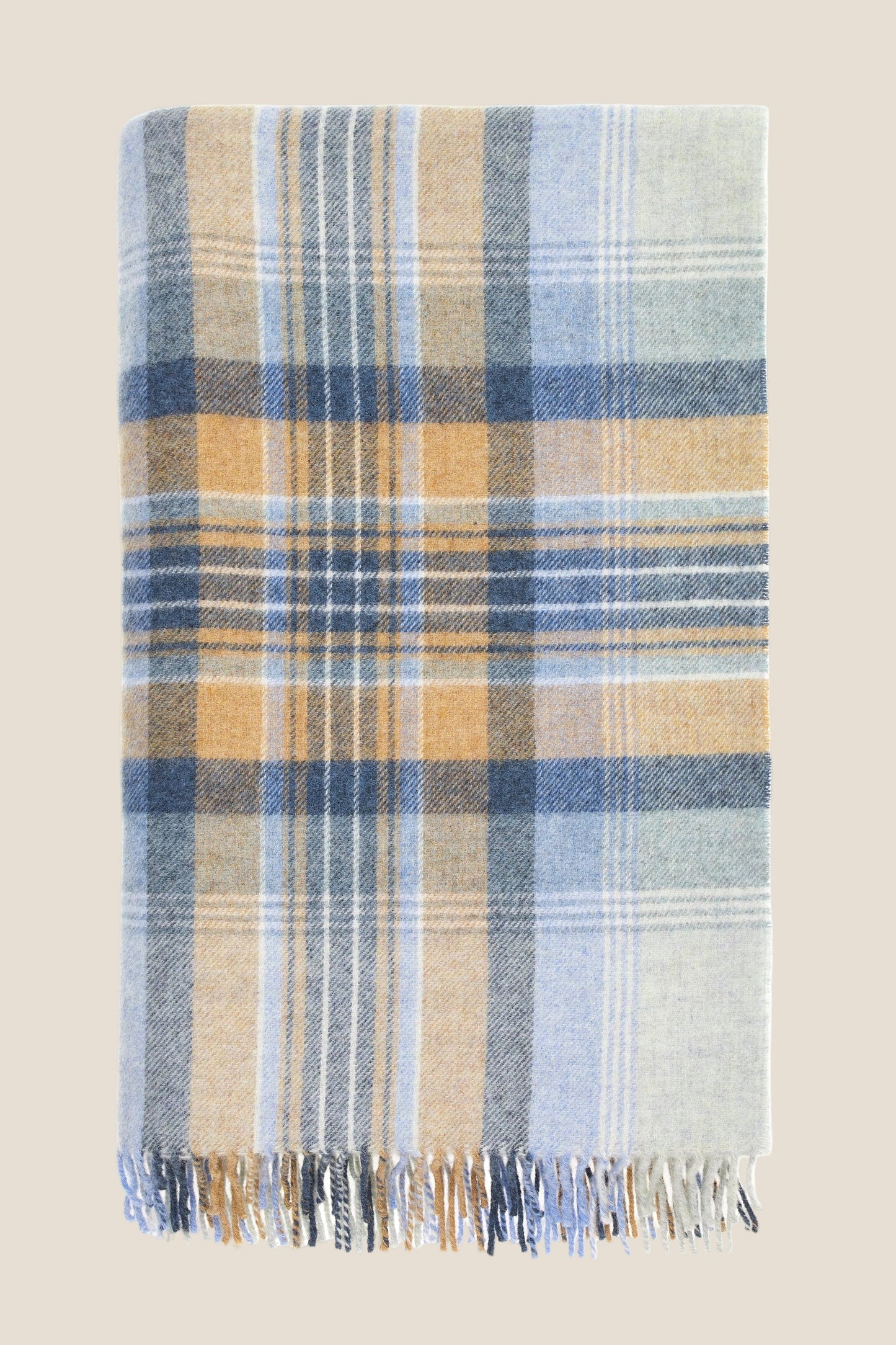 Kintyre Blue NZ Wool Throw