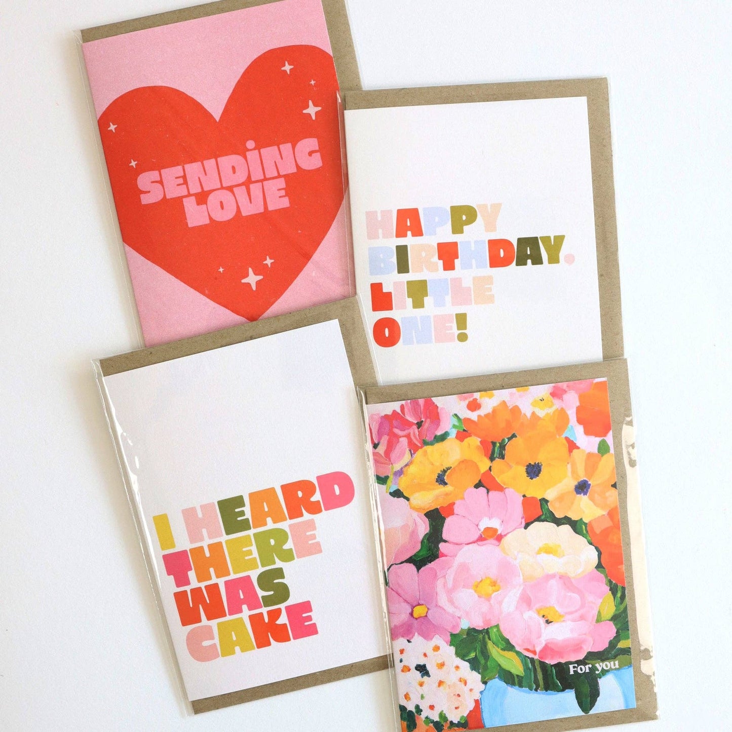 For You - Colourful Floral Greeting Card