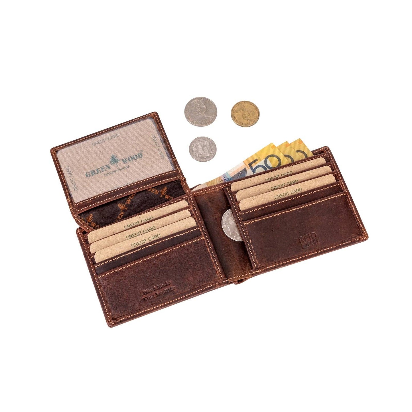 Samson RFID Leather Wallet – Camel