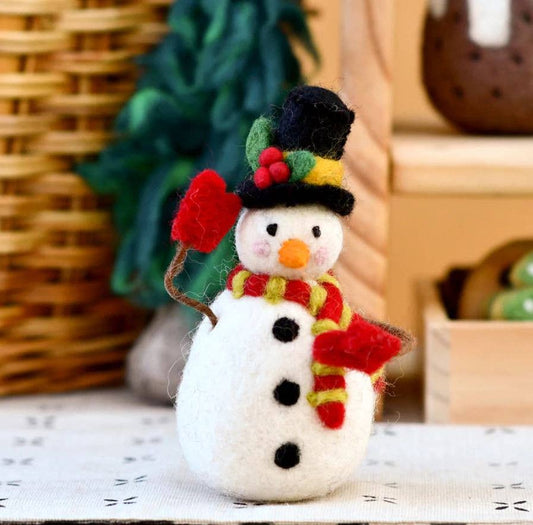 Jack Frostee Handmade Snowman with Tophat