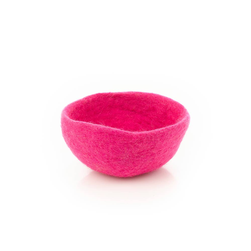 Handmade Felt Neon Trinket Dish Home Decoration