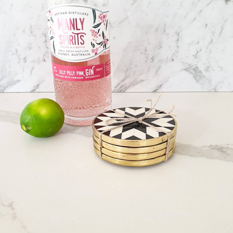 Clinq Bone Inlay Coasters