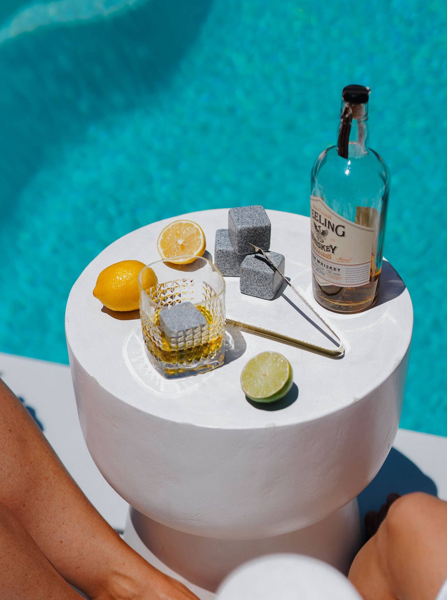 Whisky Stones Set With Tongs