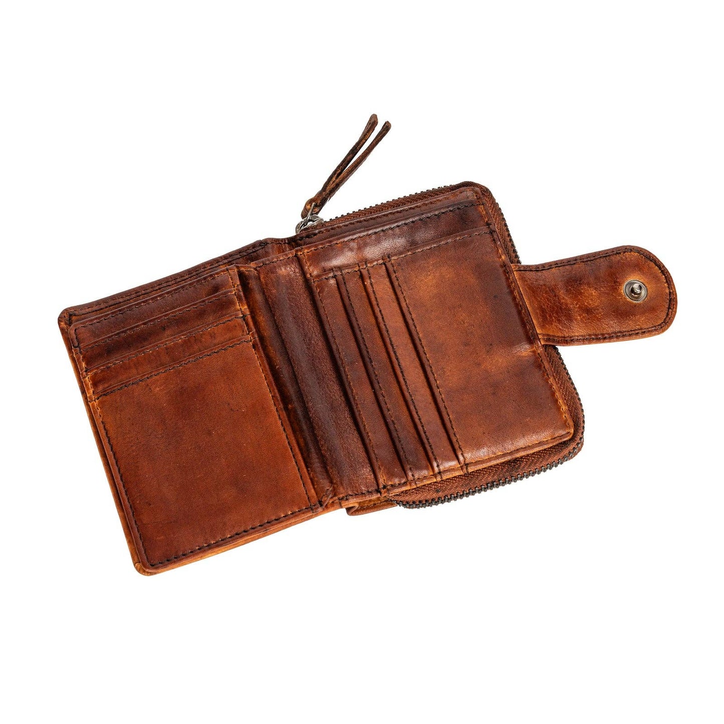 Women's Leather Wallet GW2268 Cognac
